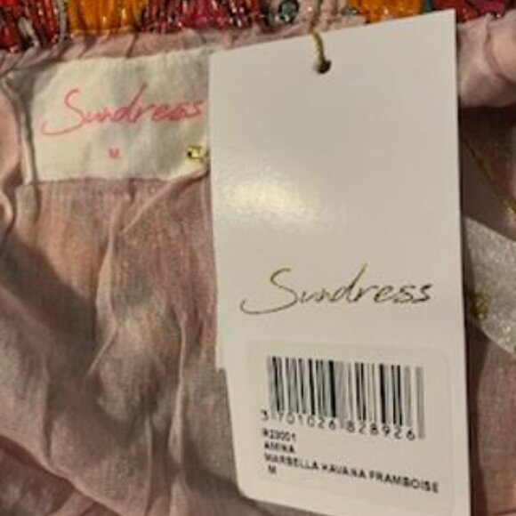 Red and Orange Sleeveless Sundress with Asymmetrical Length for Resort Wear - Picture 3 of 8